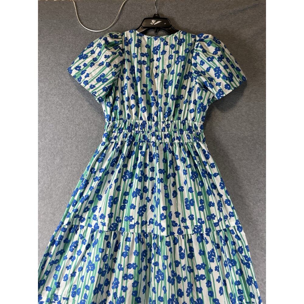 Anthropologie The Sommerset Maxi Dress Size Small Floral Green Blue - Picture 7 of 10